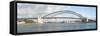 View of Sydney Harbour Bridge from Sydney Opera House, Sydney, New South Wales, Australia-null-Framed Stretched Canvas