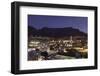 View of Table Mountain at dusk, Cape Town, Western Cape, South Africa, Africa-Ian Trower-Framed Photographic Print