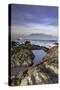 View of Table Mountain from Bloubergstrand, Cape Town, Western Cape, South Africa, Africa-Ian Trower-Stretched Canvas