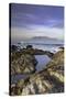 View of Table Mountain from Bloubergstrand, Cape Town, Western Cape, South Africa, Africa-Ian Trower-Stretched Canvas