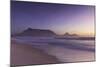 View of Table Mountain from Milnerton Beach at sunset, Cape Town, Western Cape, South Africa, Afric-Ian Trower-Mounted Photographic Print