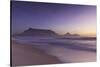 View of Table Mountain from Milnerton Beach at sunset, Cape Town, Western Cape, South Africa, Afric-Ian Trower-Stretched Canvas