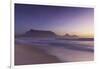 View of Table Mountain from Milnerton Beach at sunset, Cape Town, Western Cape, South Africa, Afric-Ian Trower-Framed Photographic Print