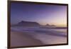 View of Table Mountain from Milnerton Beach at sunset, Cape Town, Western Cape, South Africa, Afric-Ian Trower-Framed Photographic Print