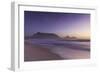 View of Table Mountain from Milnerton Beach at sunset, Cape Town, Western Cape, South Africa, Afric-Ian Trower-Framed Photographic Print