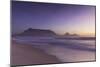 View of Table Mountain from Milnerton Beach at sunset, Cape Town, Western Cape, South Africa, Afric-Ian Trower-Mounted Photographic Print