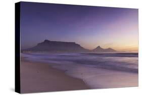 View of Table Mountain from Milnerton Beach at sunset, Cape Town, Western Cape, South Africa, Afric-Ian Trower-Stretched Canvas