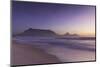 View of Table Mountain from Milnerton Beach at sunset, Cape Town, Western Cape, South Africa, Afric-Ian Trower-Mounted Photographic Print