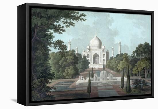 View of Taj Mahal, 1801-Thomas & William Daniell-Framed Stretched Canvas