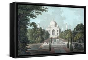 View of Taj Mahal, 1801-Thomas & William Daniell-Framed Stretched Canvas