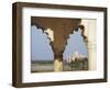 View of Taj Mahal From Agra Fort, UNESCO World Heritage Site, Agra, Uttar Pradesh, India, Asia-Ian Trower-Framed Photographic Print