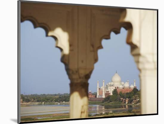 View of Taj Mahal From Agra Fort, UNESCO World Heritage Site, Agra, Uttar Pradesh, India, Asia-Ian Trower-Mounted Photographic Print