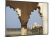 View of Taj Mahal From Agra Fort, UNESCO World Heritage Site, Agra, Uttar Pradesh, India, Asia-Ian Trower-Mounted Photographic Print