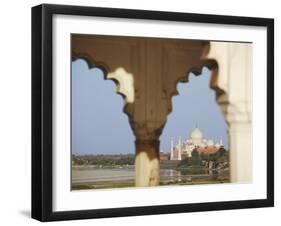 View of Taj Mahal From Agra Fort, UNESCO World Heritage Site, Agra, Uttar Pradesh, India, Asia-Ian Trower-Framed Photographic Print