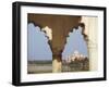 View of Taj Mahal From Agra Fort, UNESCO World Heritage Site, Agra, Uttar Pradesh, India, Asia-Ian Trower-Framed Photographic Print