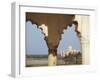 View of Taj Mahal From Agra Fort, UNESCO World Heritage Site, Agra, Uttar Pradesh, India, Asia-Ian Trower-Framed Photographic Print