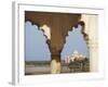 View of Taj Mahal From Agra Fort, UNESCO World Heritage Site, Agra, Uttar Pradesh, India, Asia-Ian Trower-Framed Photographic Print