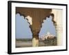 View of Taj Mahal From Agra Fort, UNESCO World Heritage Site, Agra, Uttar Pradesh, India, Asia-Ian Trower-Framed Photographic Print