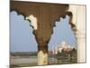 View of Taj Mahal From Agra Fort, UNESCO World Heritage Site, Agra, Uttar Pradesh, India, Asia-Ian Trower-Mounted Photographic Print