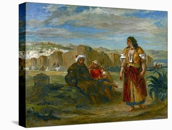 View of Tangier, 1852-3-Eugene Delacroix-Stretched Canvas