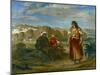 View of Tangier, 1852-3-Eugene Delacroix-Mounted Giclee Print