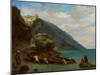 View of Tangier from the Seashore, 1856-8-Eugene Delacroix-Mounted Giclee Print