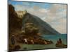 View of Tangier from the Seashore, 1856-8-Eugene Delacroix-Mounted Giclee Print