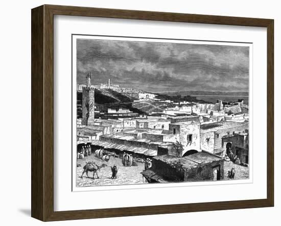 View of Tangier, Morocco, from the Landward Side, C1890-null-Framed Giclee Print