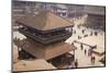 View of Taumadhi Tole, Bhaktapur, UNESCO World Heritage Site, Kathmandu Valley, Nepal, Asia-Ian Trower-Mounted Photographic Print