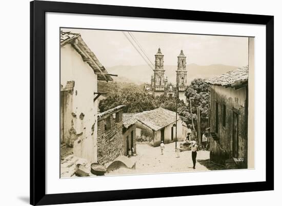 View of Taxco Cathedral-null-Framed Art Print