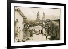 View of Taxco Cathedral-null-Framed Art Print