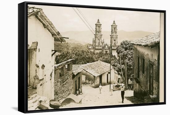 View of Taxco Cathedral-null-Framed Stretched Canvas