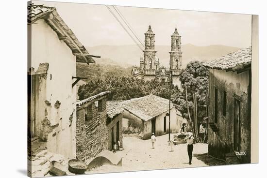 View of Taxco Cathedral-null-Stretched Canvas