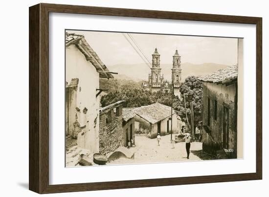 View of Taxco Cathedral-null-Framed Art Print