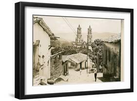 View of Taxco Cathedral-null-Framed Art Print