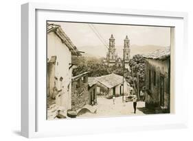 View of Taxco Cathedral-null-Framed Art Print