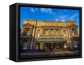 View of Teatro Colon, Buenos Aires, Buenos Aires Province, Argentina, South America-Karol Kozlowski-Framed Stretched Canvas