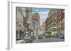 View of Telegraph Ave - Oakland, CA-Lantern Press-Framed Art Print