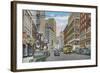 View of Telegraph Ave - Oakland, CA-Lantern Press-Framed Art Print