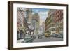 View of Telegraph Ave - Oakland, CA-Lantern Press-Framed Art Print