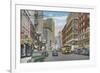 View of Telegraph Ave - Oakland, CA-Lantern Press-Framed Premium Giclee Print
