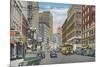 View of Telegraph Ave - Oakland, CA-Lantern Press-Mounted Premium Giclee Print