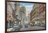 View of Telegraph Ave - Oakland, CA-Lantern Press-Framed Art Print