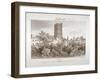 View of Telegraphic Tower in West Square, Southwark, London, 1827-John Chessell Buckler-Framed Giclee Print