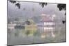 View of Temple across Kandy Lake-Jon Hicks-Mounted Photographic Print