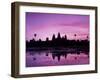 View of Temple at Dawn, Angkor Wat, Siem Reap, Cambodia-Walter Bibikow-Framed Premium Photographic Print