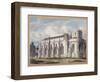 View of Temple Church from across the graveyard, City of London, 1811-George Shepherd-Framed Giclee Print