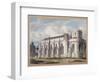 View of Temple Church from across the graveyard, City of London, 1811-George Shepherd-Framed Giclee Print