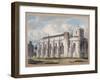 View of Temple Church from across the graveyard, City of London, 1811-George Shepherd-Framed Giclee Print