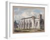 View of Temple Church from across the graveyard, City of London, 1811-George Shepherd-Framed Giclee Print